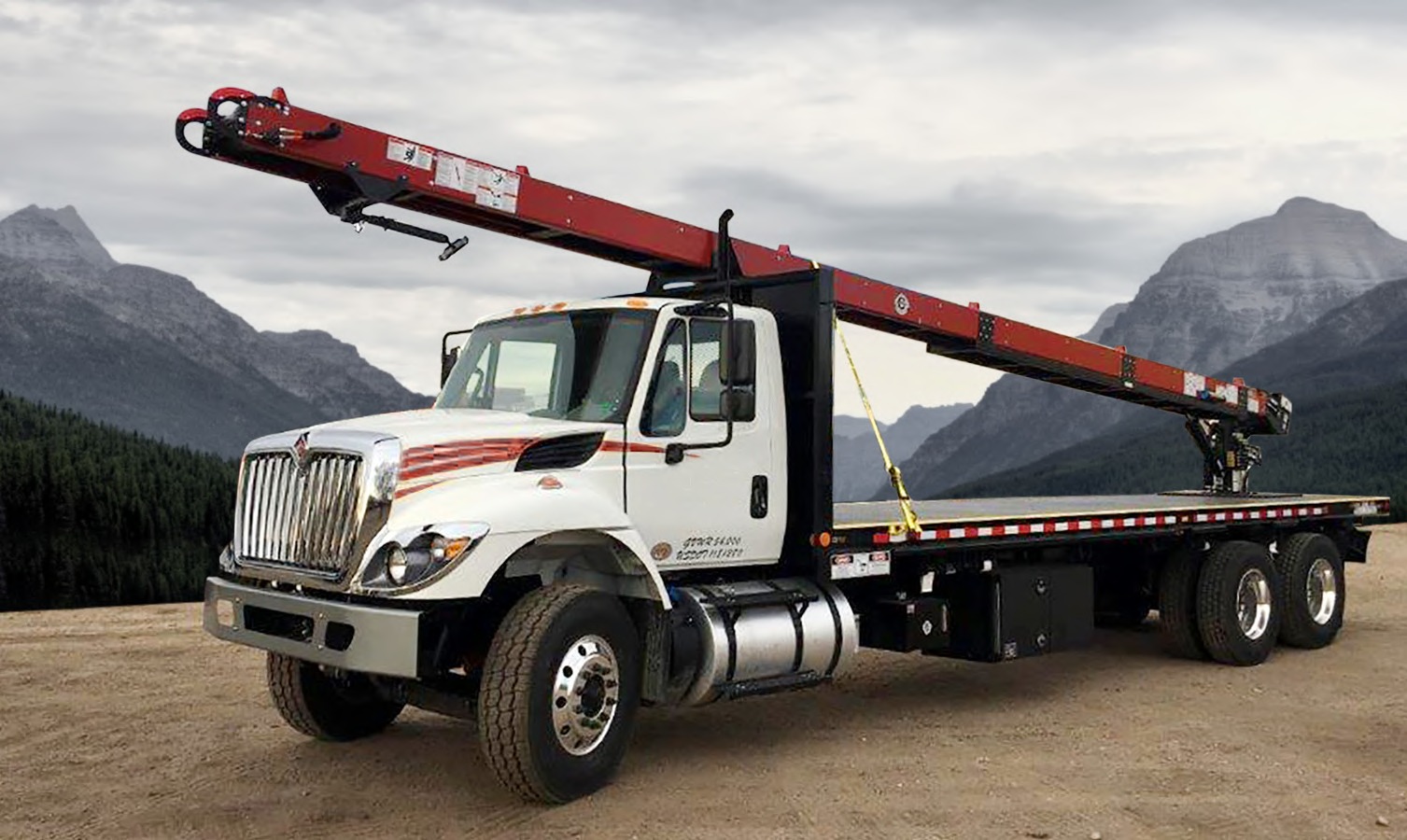 Cleasby FBR-6 roof conveyor on truck